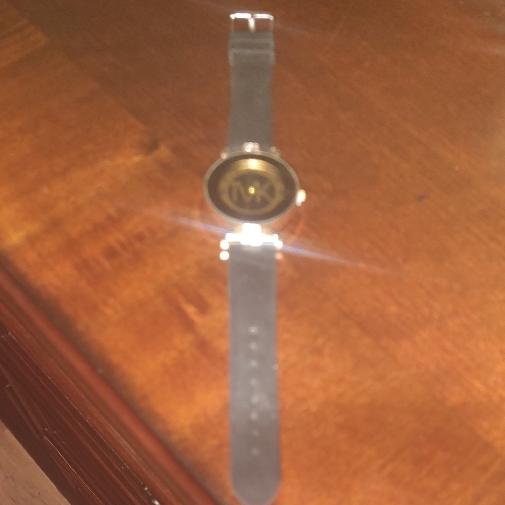 Gold and Black Smartwatch